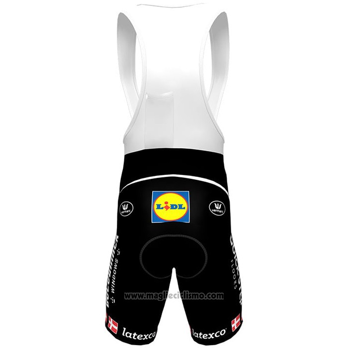 2021 Abbigliamento Ciclismo Deceuninck Quick Step Campione Repubblica Ceca Manica Corta e Salopette